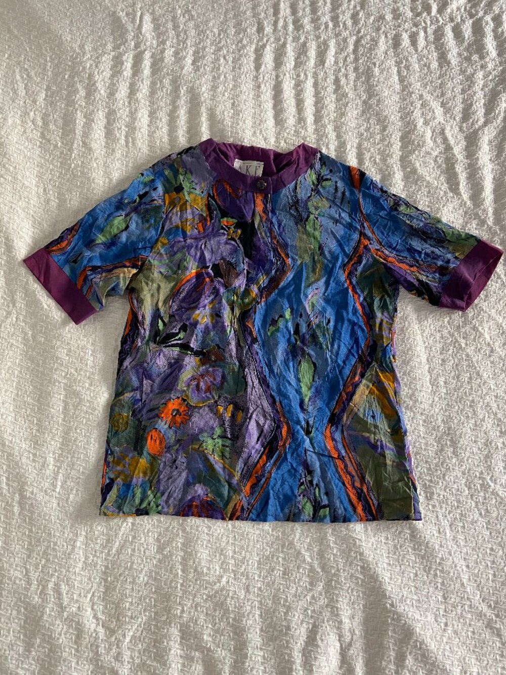 Vintage Abstract Blouse